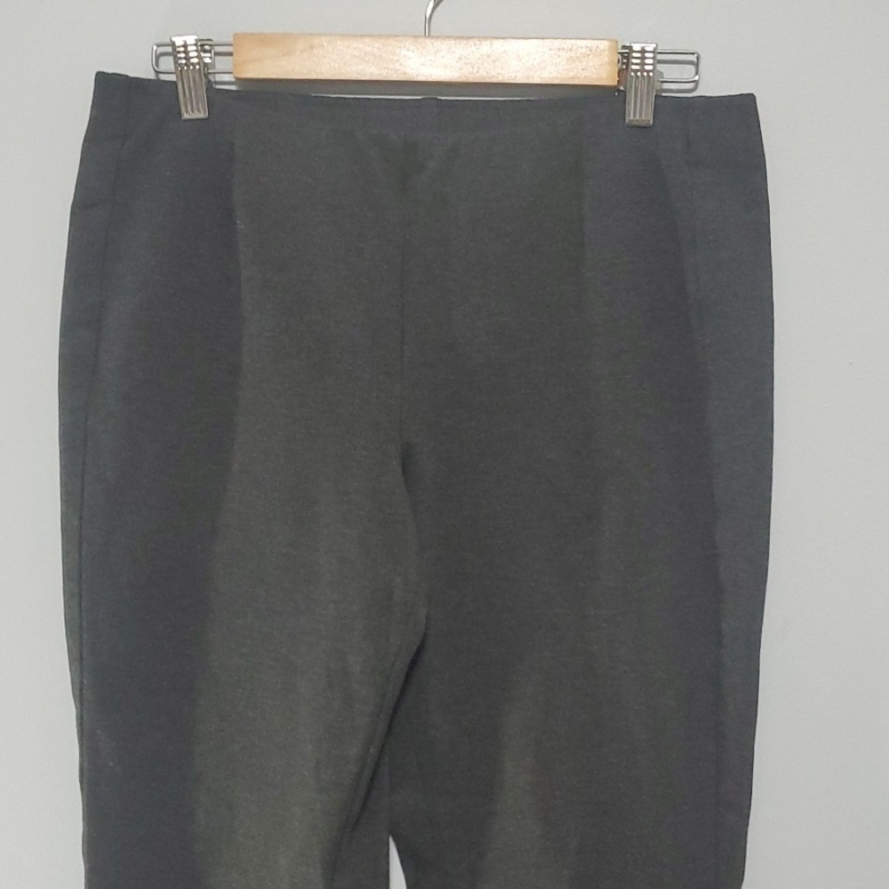 J. JILL pants women's size medium grey Ponte legging slim leg - Picture 2 of 8